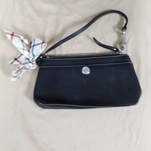 Coach black mini purse